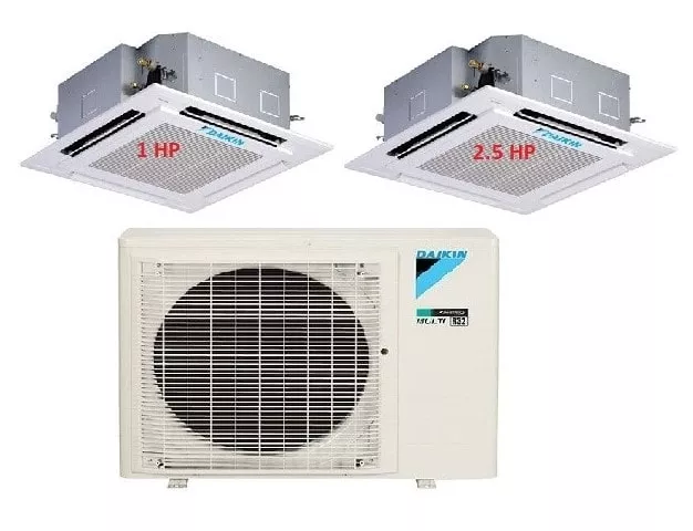 Máy Lạnh Multi Daikin Inverter 1 Dàn Nóng 3.5 HP + 2 Dàn Lạnh Âm Trần 1 HP – 2.5 HP