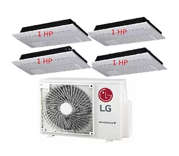 Máy Lạnh Multi LG 1 Dàn Nóng 4 Hp + 4 Dàn Lạnh Âm Trần 1 Hướng Thổi 1 Hp