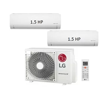 16.Máy Lạnh Multi LG 1 Dàn Nóng 2 Hp + 2 Dàn Lạnh Treo Tường 1.5 Hp
